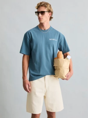 Zdjęcie produktu T-shirt Crayfish Capsule, nadruk z tyłu, luźny krój Marc O'Polo modrá
