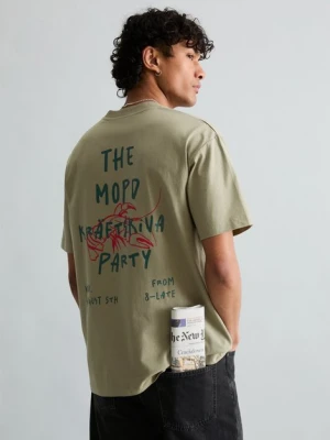 Zdjęcie produktu T-shirt Crayfish Capsule, nadruk z tyłu, luźny krój Marc O'Polo zelená