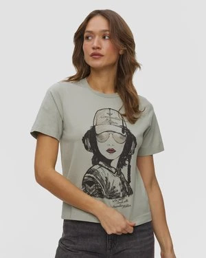 T-shirt Damski Aeronautica Militare Zielony