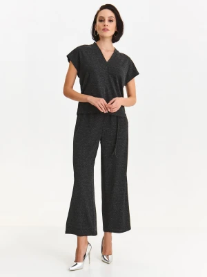 T-shirt damski czarny - SPO6092CA t-shirt krótki rękaw - TOP SECRET - Odzieżowy sklep internetowy TOP SECRET