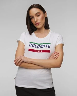 	T-shirt Damski Dolomite Gardena Biały