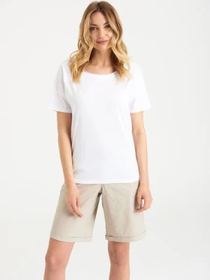 T-shirt damski klasyczny biały Greenpoint
