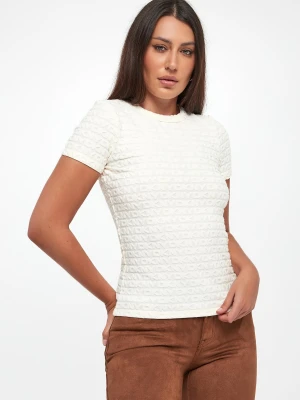 T-shirt damski logowany DKNY