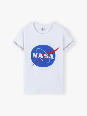 T-shirt damski Nasa -  biały