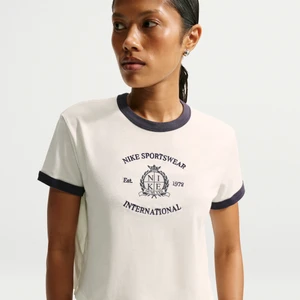 T-shirt damski Nike Ringer - Biel