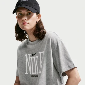 T-shirt damski oversize Nike Classic - Szary