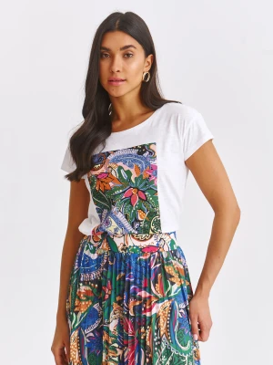 T-shirt damski pomarańczowy - DPO0426PO t-shirt krótki rękaw - DRYWASH - Odzieżowy sklep internetowy TOP SECRET