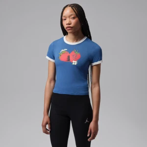 T-shirt damski Ringer Jordan - Niebieski