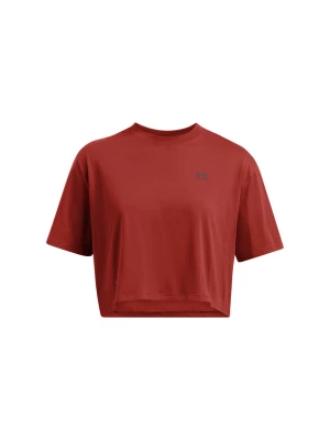 T-shirt damski Under Armour UA W Boxy Crop Logo Ss - czerwony