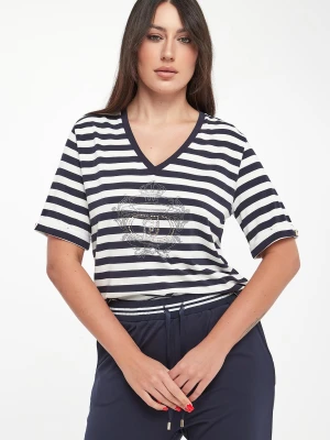 Zdjęcie produktu T-shirt damski w paski LIU JO