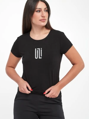 T-shirt damski wiskozowy z logo SPORTALM