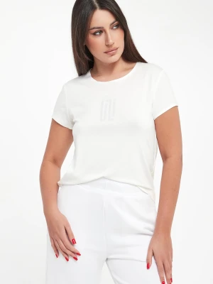 T-shirt damski wiskozowy z logo SPORTALM