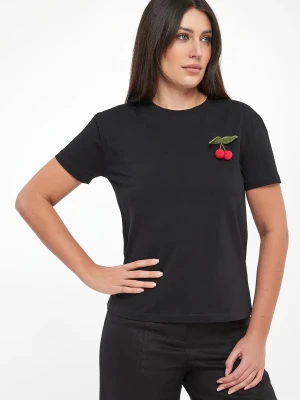 T-shirt damski z broszką TWINSET Twinset Milano