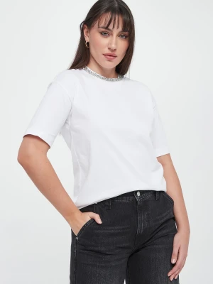 T-shirt damski z cyrkoniami Thei JOOP!