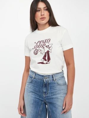 Zdjęcie produktu T-shirt damski z grafiką Trapani PINKO