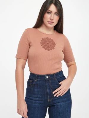 T-shirt damski z haftem TWINSET Twinset Milano