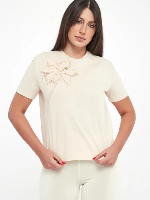 T-shirt damski z haftem TWINSET Twinset Milano