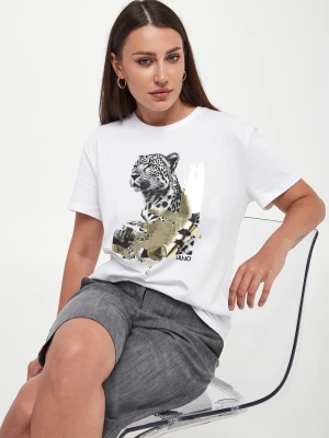 T-shirt damski z logo LIU JO
