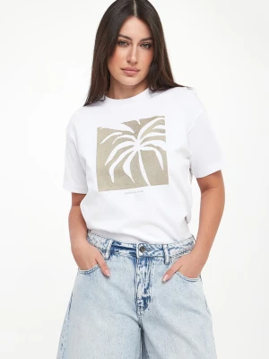 T-shirt damski z nadrukiem ARMANI EXCHANGE