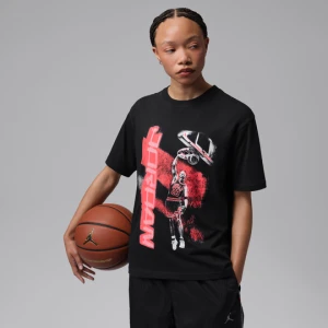 T-shirt damski z nadrukiem Dri-FIT Jordan Sport - Czerń