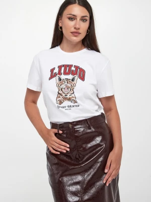T-shirt damski z nadrukiem LIU JO