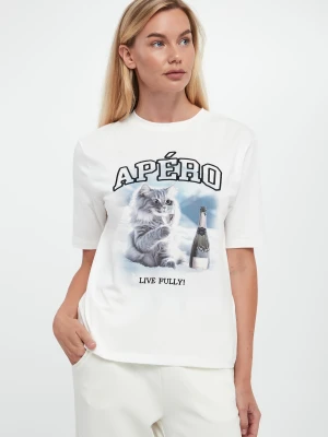 T-shirt damski z nadrukiem SPORTALM