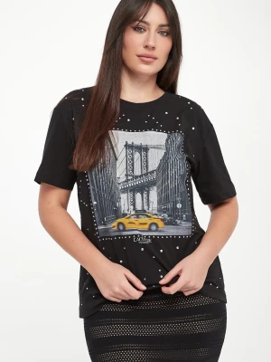 T-shirt damski z nadrukiem TWINSET ACTITUDE Twinset Milano