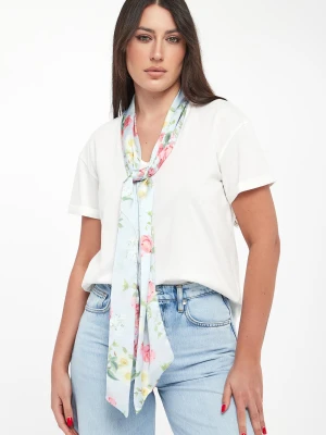Zdjęcie produktu T-shirt damski z szarfą w kwiaty LIU JO
