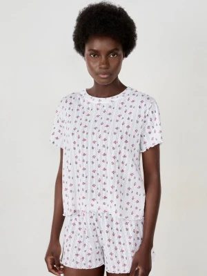 T-shirt de pyjama avec motif fleurs Etam