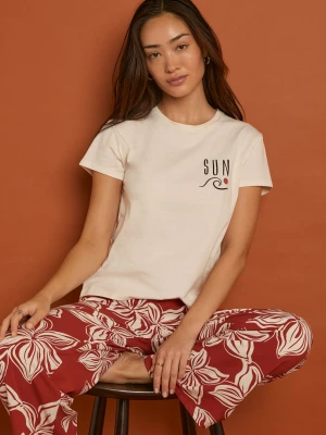 Bawełniany t-shirt 'sun' Etam