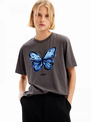 Koszulka z nadrukiem motyla Desigual