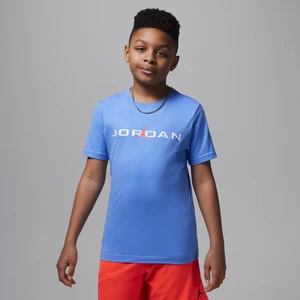 T-shirt dla dużych dzieci Air Stretch Jordan - Niebieski