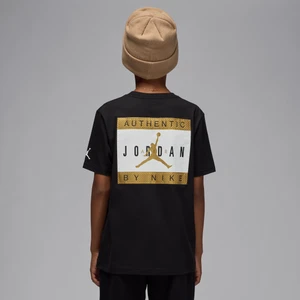 T-shirt dla dużych dzieci Authentic Label Jordan - Czerń