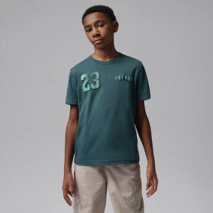 T-shirt dla dużych dzieci Brooklyn Varsity Jordan - Niebieski