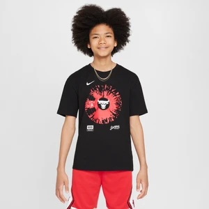 T-shirt dla dużych dzieci (chłopców) Max90 Nike NBA Chicago Bulls Courtside - Czerń