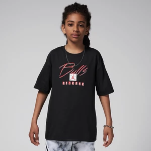 T-shirt dla dużych dzieci (chłopców) Max90 Nike NBA Chicago Bulls Courtside Statement Edition - Czerń