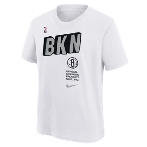 T-shirt dla dużych dzieci (chłopców) Nike NBA Brooklyn Nets - Biel