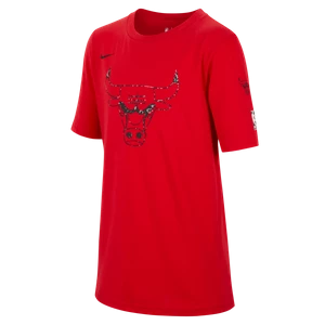 T-shirt dla dużych dzieci (chłopców) Nike NBA Chicago Bulls Essential - Czerwony