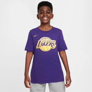 T-shirt dla dużych dzieci (chłopców) Nike NBA Los Angeles Lakers Essential - Fiolet