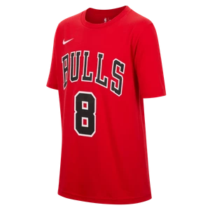 T-shirt dla dużych dzieci (chłopców) Nike NBA Zach LaVine Chicago Bulls - Czerwony