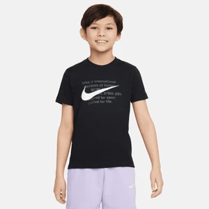 T-shirt dla dużych dzieci (chłopców) Nike Sportswear - Czerń