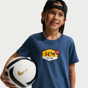T-shirt dla dużych dzieci Dri-FIT Kylian Mbappé - Niebieski Nike