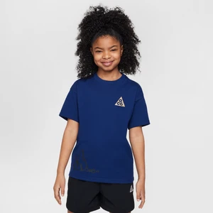 T-shirt dla dużych dzieci Dri-FIT Nike ACG - Niebieski