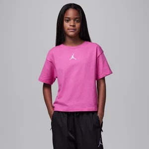 T-shirt dla dużych dzieci (dziewcząt) Jordan - Różowy