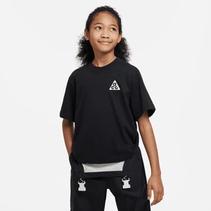 T-shirt dla dużych dzieci (dziewcząt) Nike ACG - Czerń