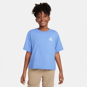 T-shirt dla dużych dzieci (dziewcząt) Nike ACG - Niebieski