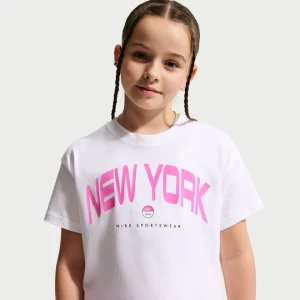 T-shirt dla dużych dzieci (dziewcząt) Nike - Biel