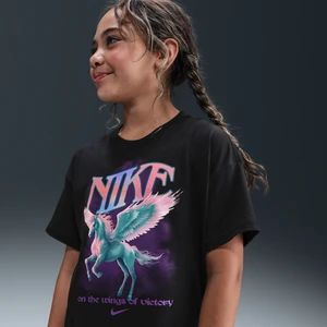 T-shirt dla dużych dzieci (dziewcząt) Nike - Czerń
