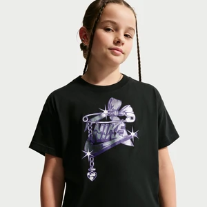 T-shirt dla dużych dzieci (dziewcząt) Nike - Czerń