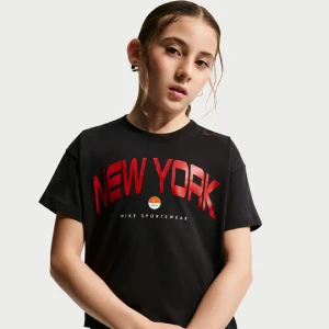 T-shirt dla dużych dzieci (dziewcząt) Nike - Czerń